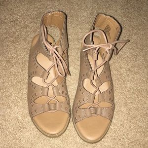 Lace up heels